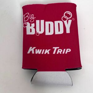 Kwik Trip Big Buddy Can Cooler Sleeve Red Vintage Style Soda Beer Koozie